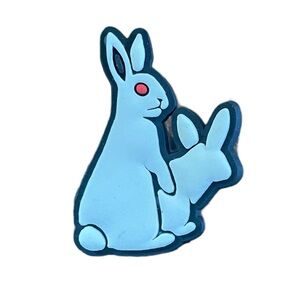 White Rabbit Croc Charm